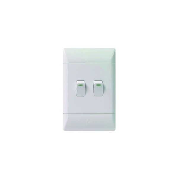 CBI Light Switch 2Lever 1Way 2x4 L122-P