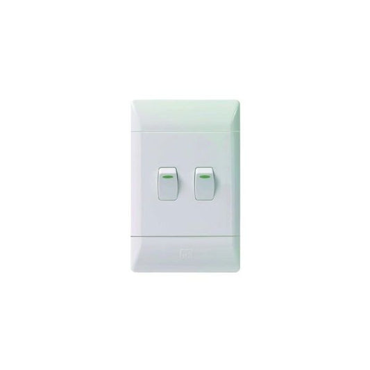 CBI Light Switch 2Lever 1Way 2x4 L122-P
