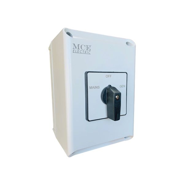 MCE Change-Over Switch 63A 2Pole & Enclosure